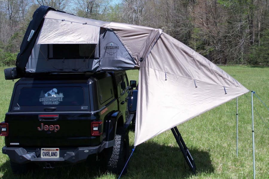 Overland Vehicle Systems Bushveld Awning - 4 Person Roof Top Tent