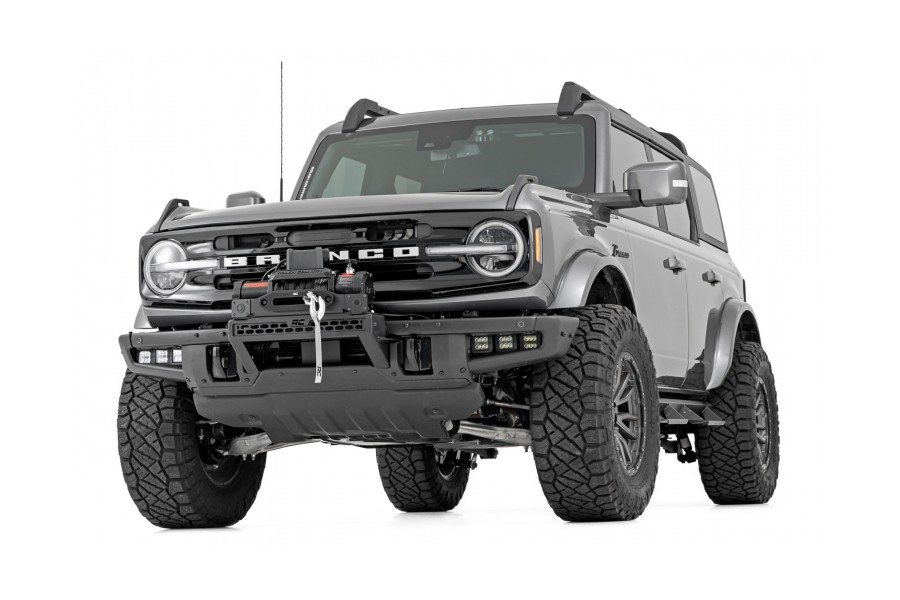 Rough Country High Winch Mount Black Series - Bronco 2021+