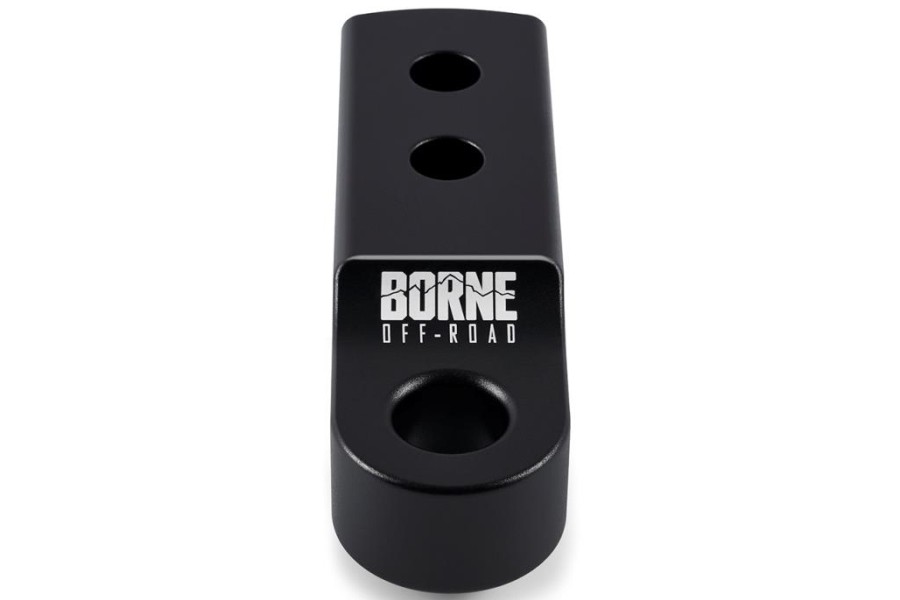 Borne Off-Road 2-inch Hitch Receiver Shackle Mount, Black