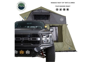 Overland Vehicle Systems Nomadic 2 Roof Top Tent Annex Green Base with Black Floor & Travel Cover