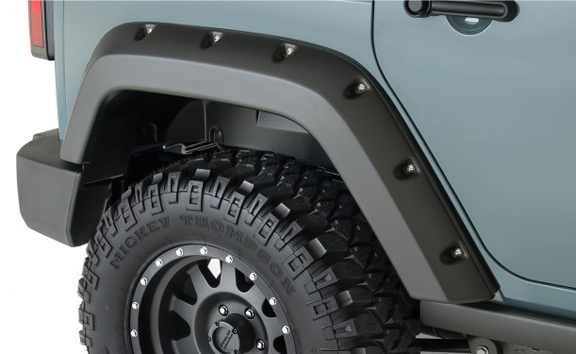 Bushwacker Factory Width Pocket Style Rear Fender Flare - JK 4dr