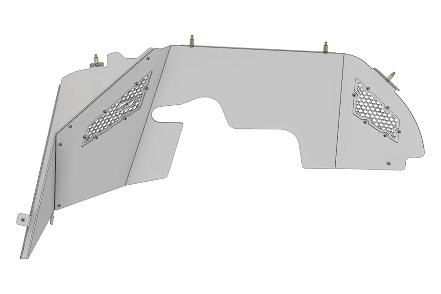 Motobilt High Clearance Front Inner Fenders - Falcon, for 40in+ Tires - JL/JT