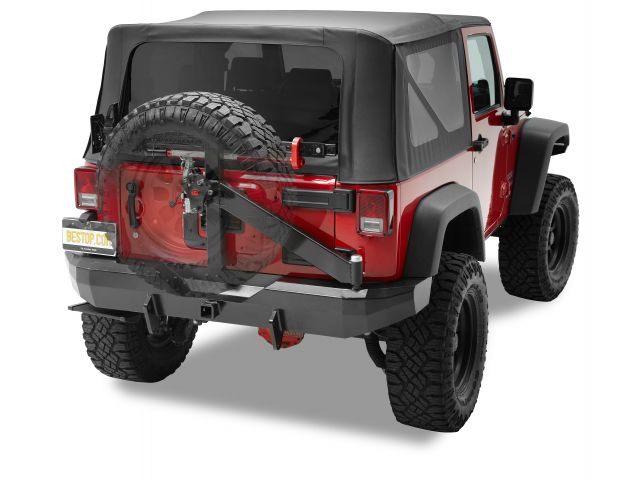 Bestop HighRock 4x4 Rear Bumper w/ Tire Carrier - JK