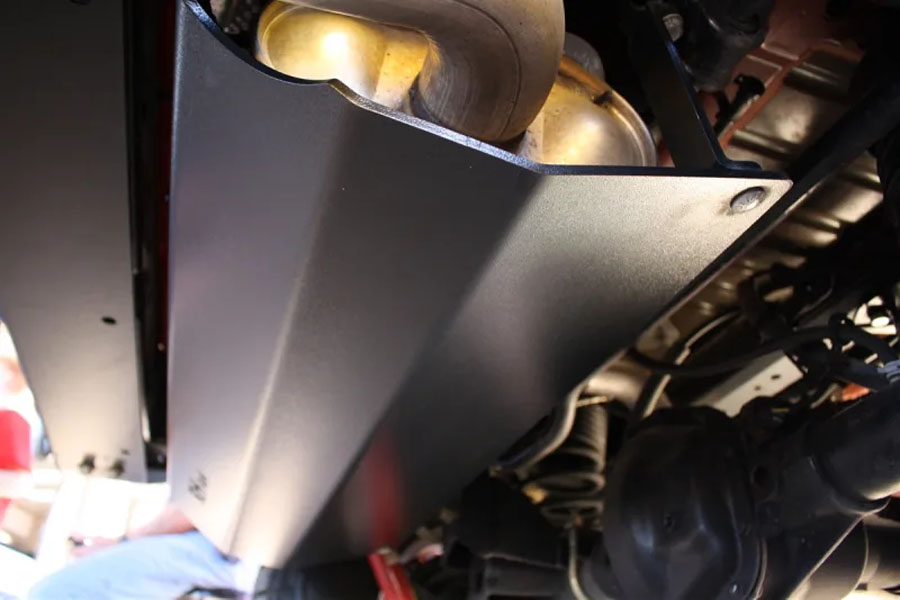 Rock Hard 4x4 Muffler Skid Plate - JL