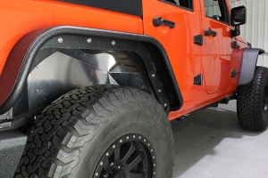 Fishbone Offroad Front and Rear Inner Fenders - Raw Aluminum  - JK 