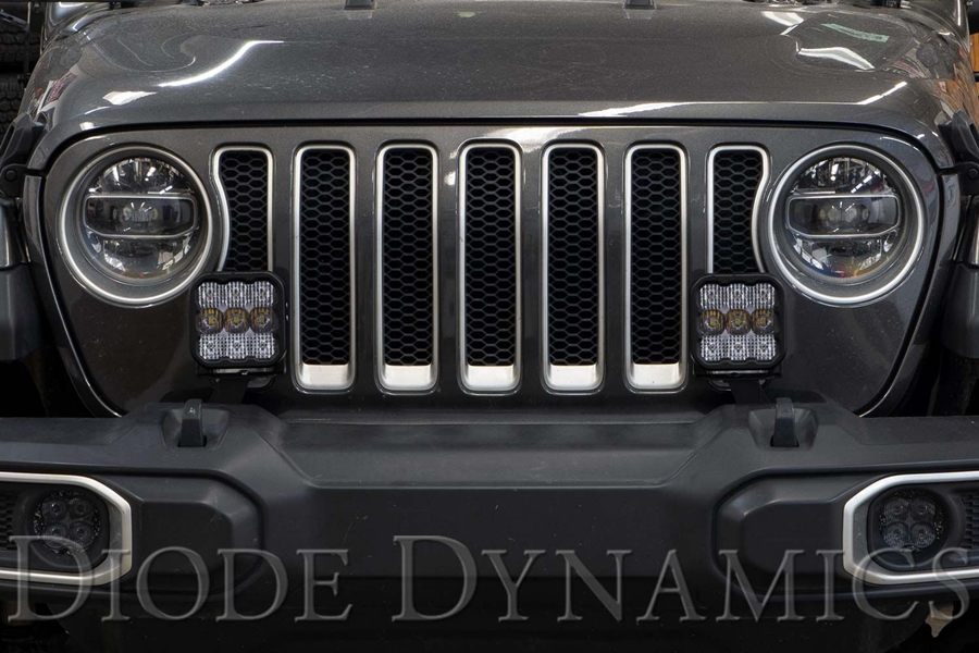 Diode Dynamics SS5 CrossLink Bumper Lightbar Kit, Pro Yellow Driving - JL