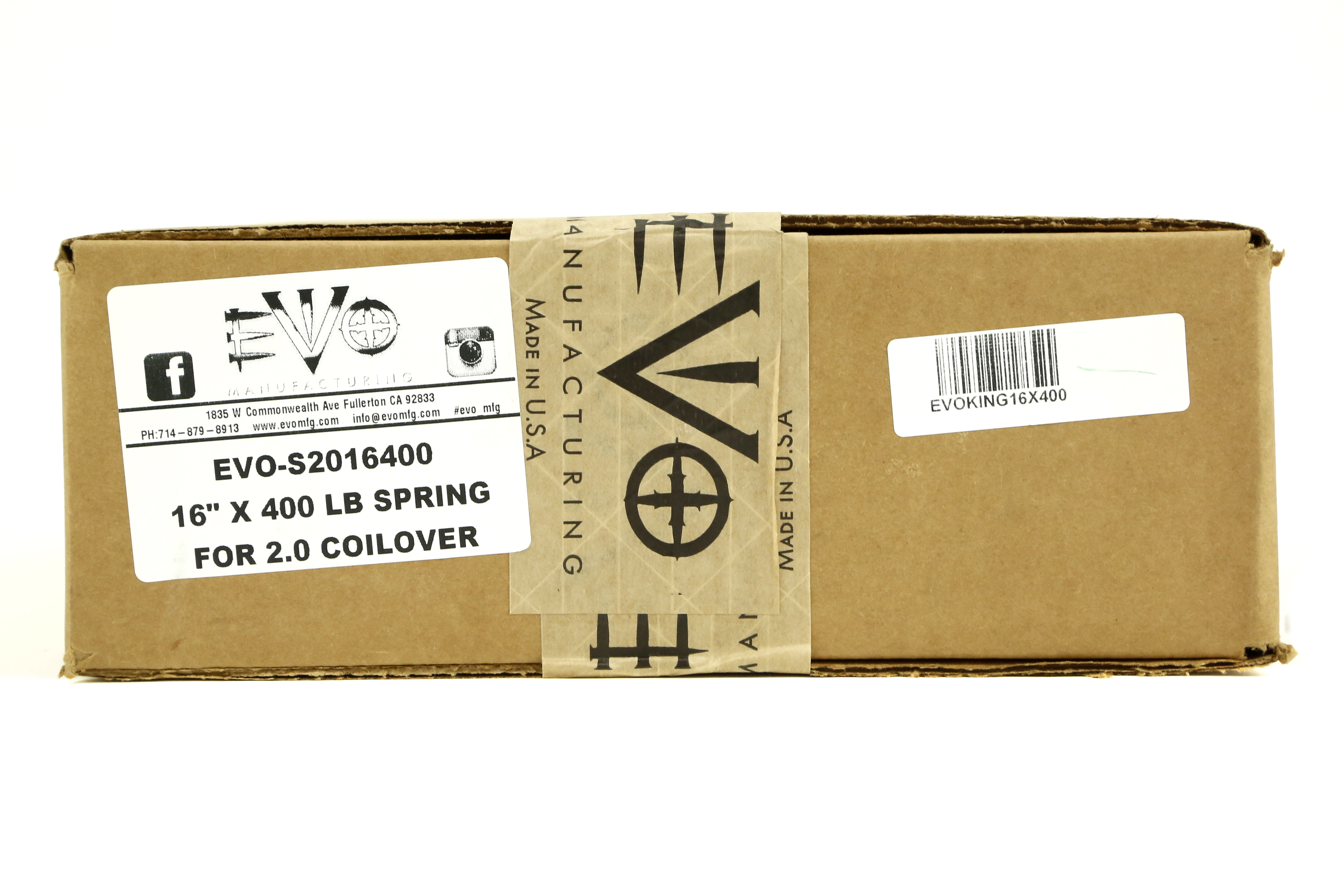 EVO Manufacturing King 2.5 16x400lbs Spring - JK