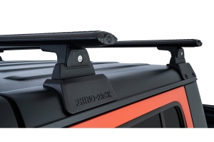 Rhino Rack Vortex Black 2 Bar Roof Rack w/ Backbone and RTL600 Legs   - JT