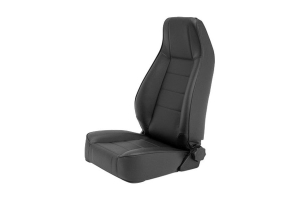 Smittybilt Factory Style Replacement Front Seat, Black Vinyl - TJ/LJ/YJ