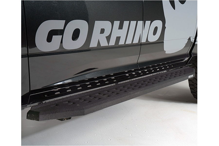 Go Rhino RB20 Running Boards, No Drop Steps - Bedliner Coating - JK 4Dr
