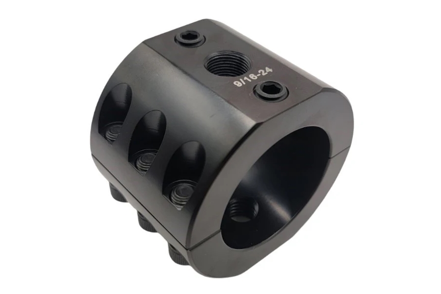 Apex Chassis 2in Steering Stabilizer Clamp - Black
