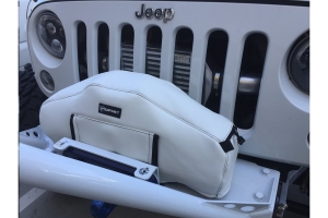 Bartact Winch Cover for Warn Zeon 10 and 12K Winch, Vinyl White