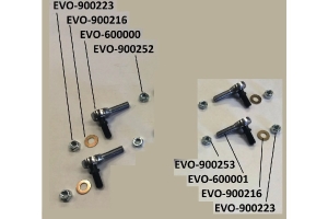 Evo Manufacturing HD Sway Bar Endlink Maintenance Kit - 4 Studded - JL/JK