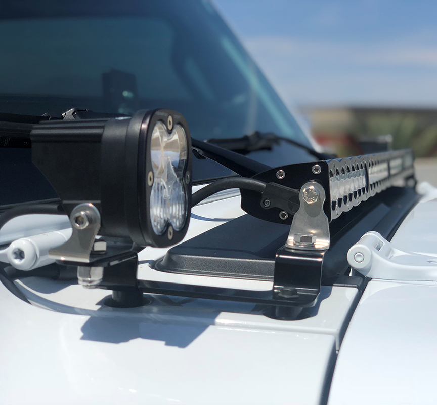 Baja Designs Cowl Mount Dual A-Pillar Mount Kit - JL/JT