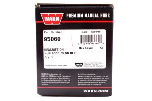 Warn Premium Locking Hubs Black - 2005+ Ford Superduty