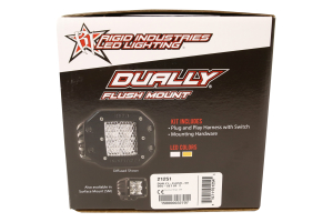 Rigid Industries Dually LED Lights Diffused w/Flush Mount