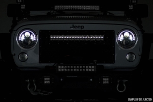 Rough Country 54in Dual Row Curved Cree LED Light Bar - White 