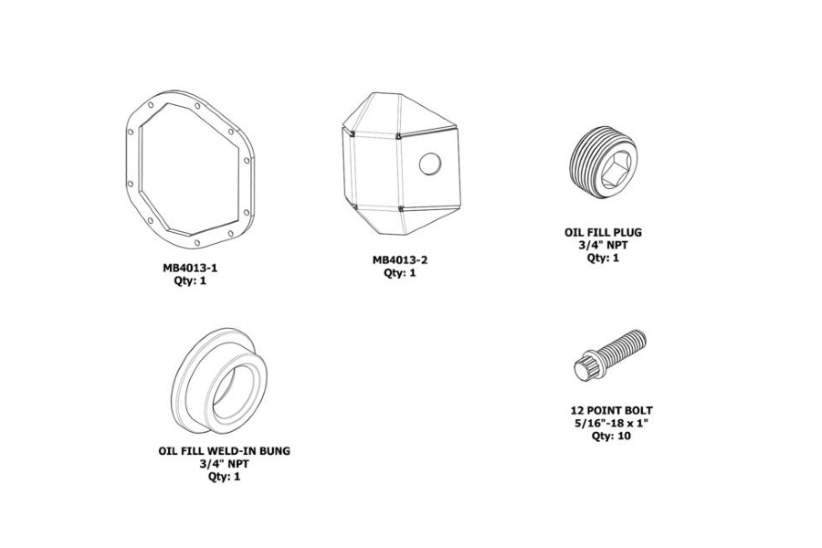 Motobilt DIY Dana 44 DIFF Cover 