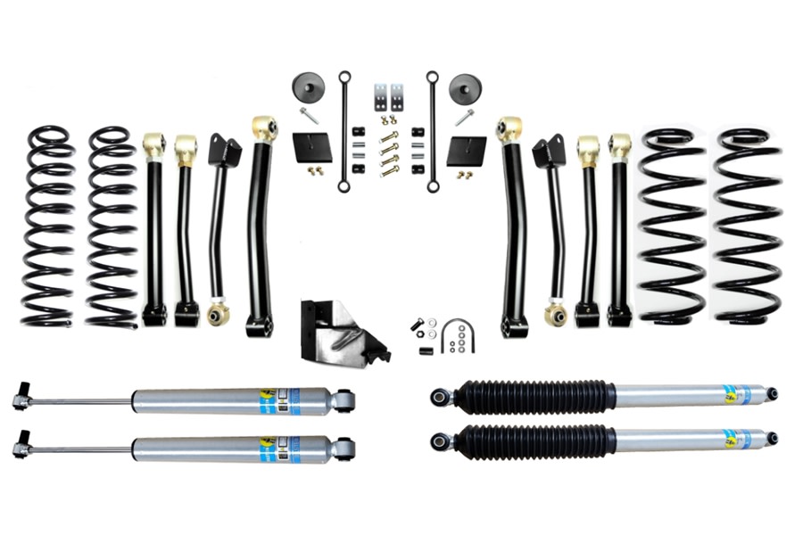 Evo Manufacturing 4.5in Enforcer Stage 4 Lift Kit w/ Bilstein Shocks - JL 4Dr