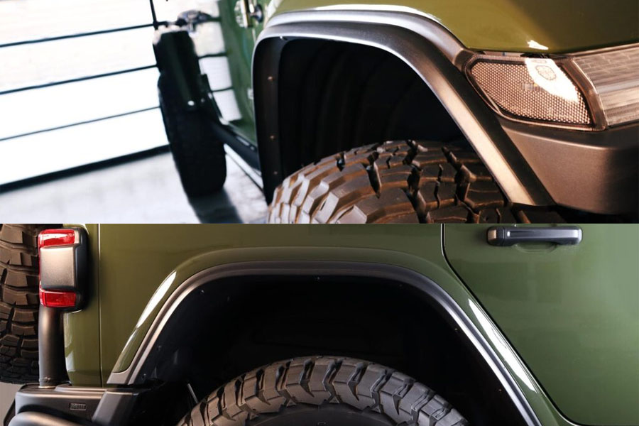 Bawarrion Fender Extensions +22mm - Set of 4 & Primer - JL/JT/JK