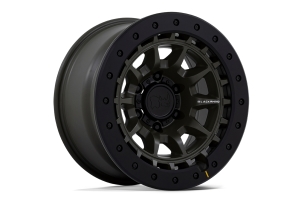 Black Rhino Tusk Wheel, 17x8.5 5x5 -10 - Olive Green - JT/JL/JK