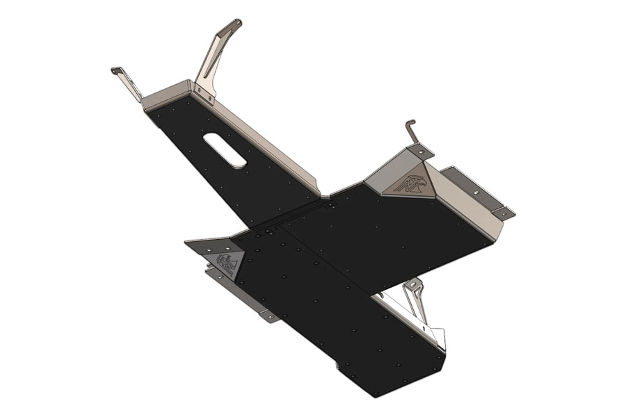 Next Venture Motorsports Aluminum Belly Skids - Bare - JK 2DR 3.8L