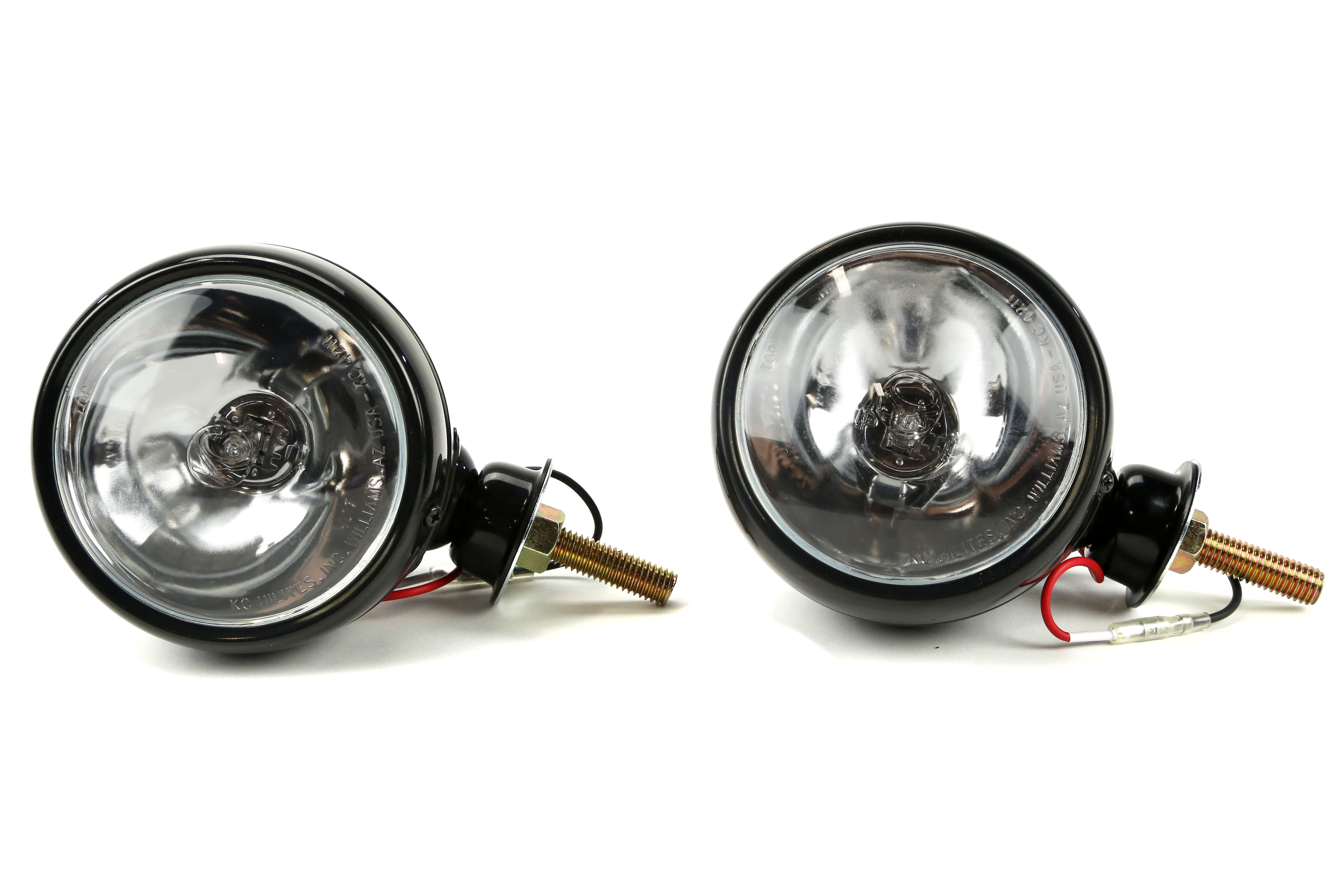 KC HiLites Black Chrome 5in Round LG Ring Light Kit