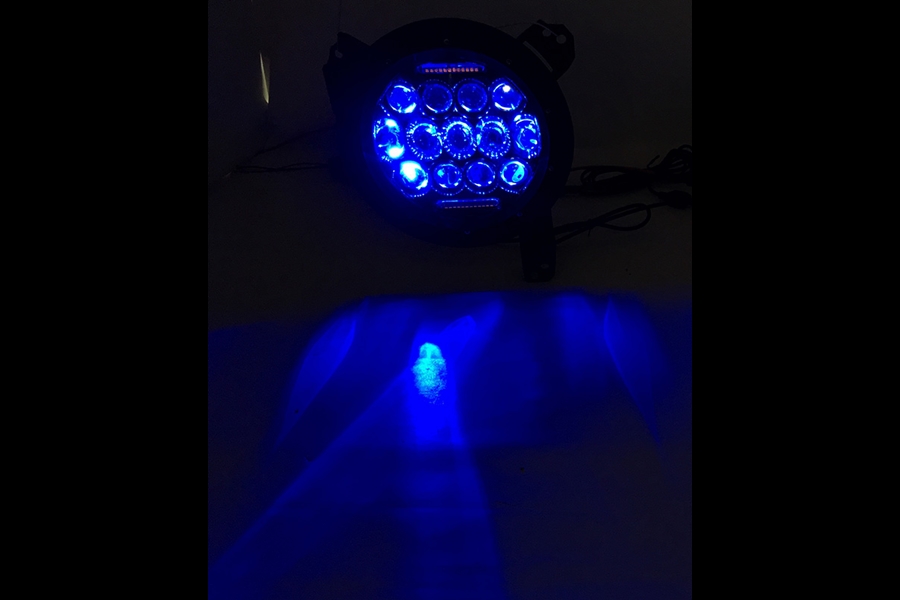 Quake LED Tempest Series 7in RGB Headlights, Chrome - Quad Lock/Interlock Compatible - JK/TJ
