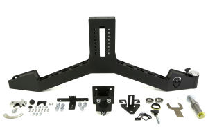 JCR Offroad Adventure Rear Bumper Tire Carrier Upper Black - XJ