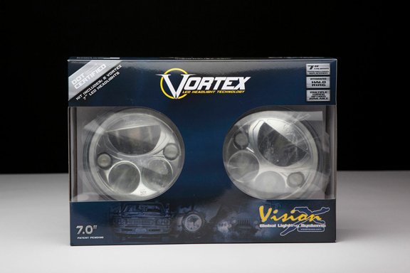 Vision X 7in LED Headlight Kit - Chrome - JK