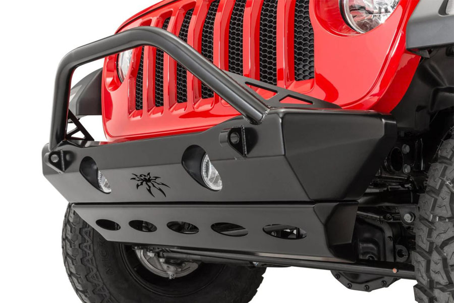 Poison Spyder Crawler Front Skid Plate  - Black - JL/JT
