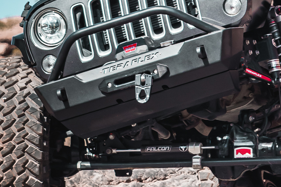 Teraflex RockGuard Crest Front Bumper Skid Plate   - JK