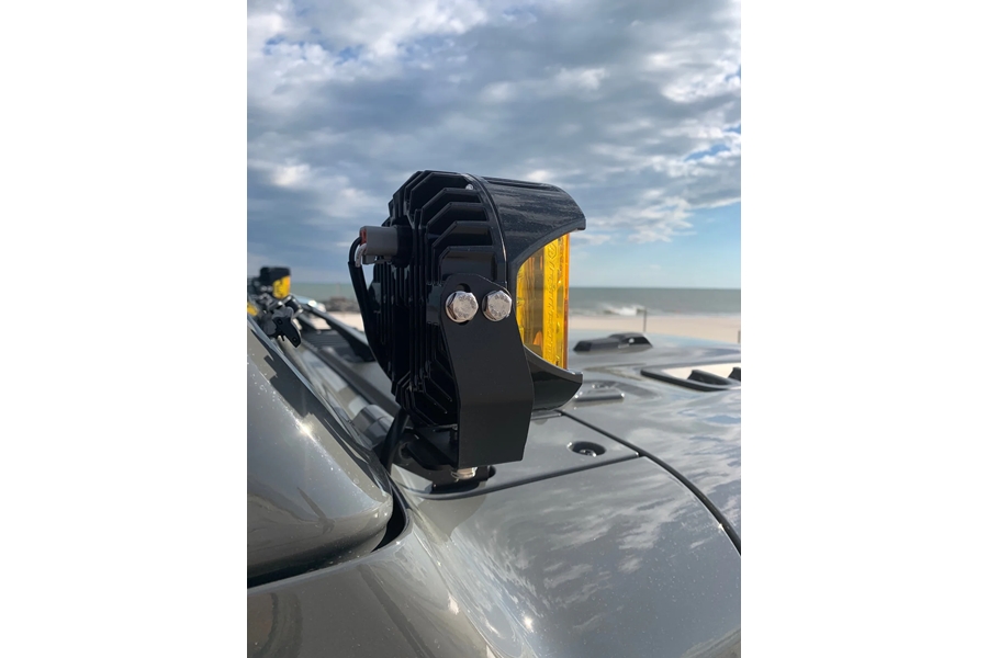 Motobilt A-Pillar Light Mount Kit - Black - JT/JL