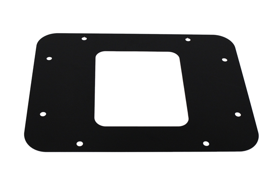 Kentrol BackSide License Plate Mount w/ LEDs - Textured Black  - JK 2007-09