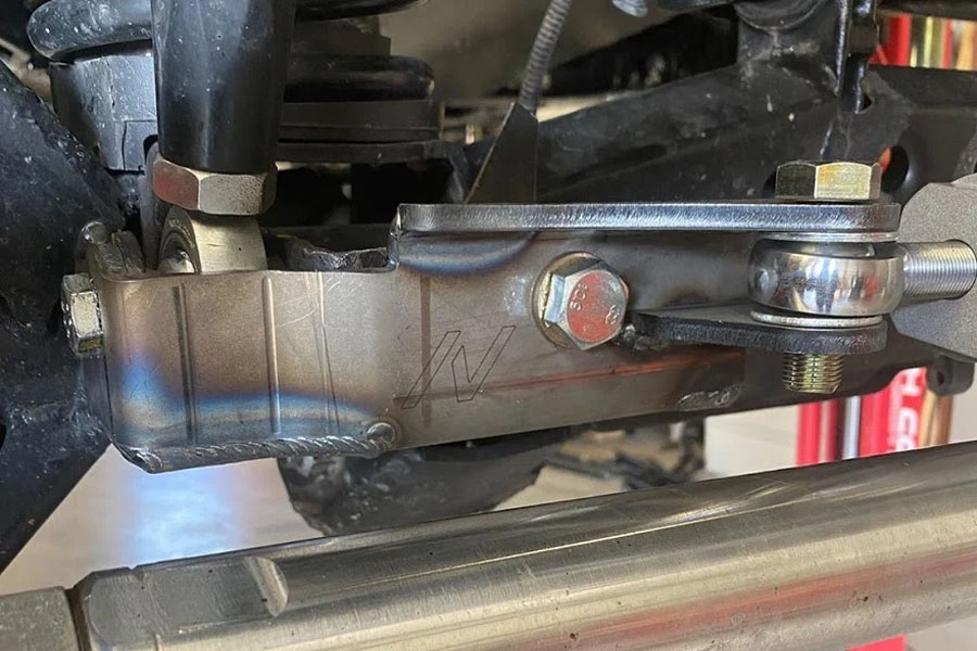 Next Venture Motorsports Hydro Assist Steering Axle Mount - Zinc Plating Silver - JL/JT