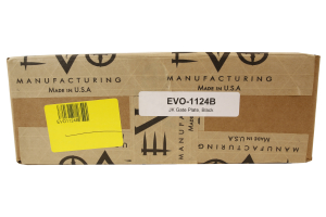 EVO Manufacturing Gate Plate Black - JK