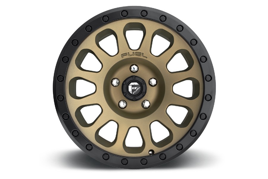 Fuel Offroad Vector D600 Series Wheel, 17x8.5 6x5.5 - Matte Bronze w/ Black Bead Ring - Bronco 2021+