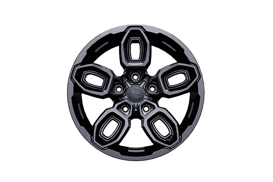 Bawarrion Bee 17x9 5x5 4mm Wheel – Dark Gun w/ Dark Gun Logo - JL/JT/JK