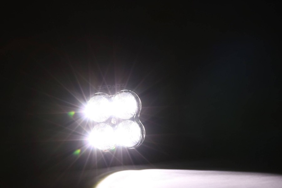 ZROADZ 3-inch LED Light Pod, G2 Series, Bright White, Flood Beam, 1 Piece