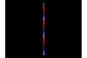 Quake LED 3 Foot RGB Accent CB Antenna w/Quad Lock/Interlock