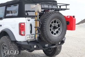 LOD Destroyer Rear Bumper w/ Tire Carrier - Bare Steel - Bronco 2021+