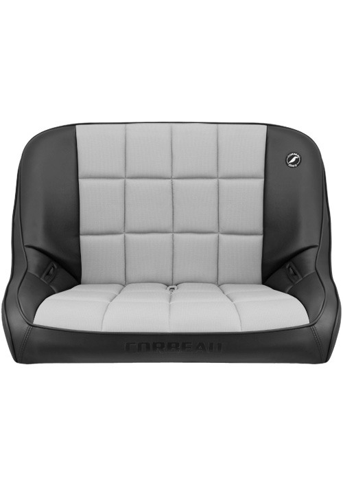Corbeau Baja Bench 36in Grey Vinyl