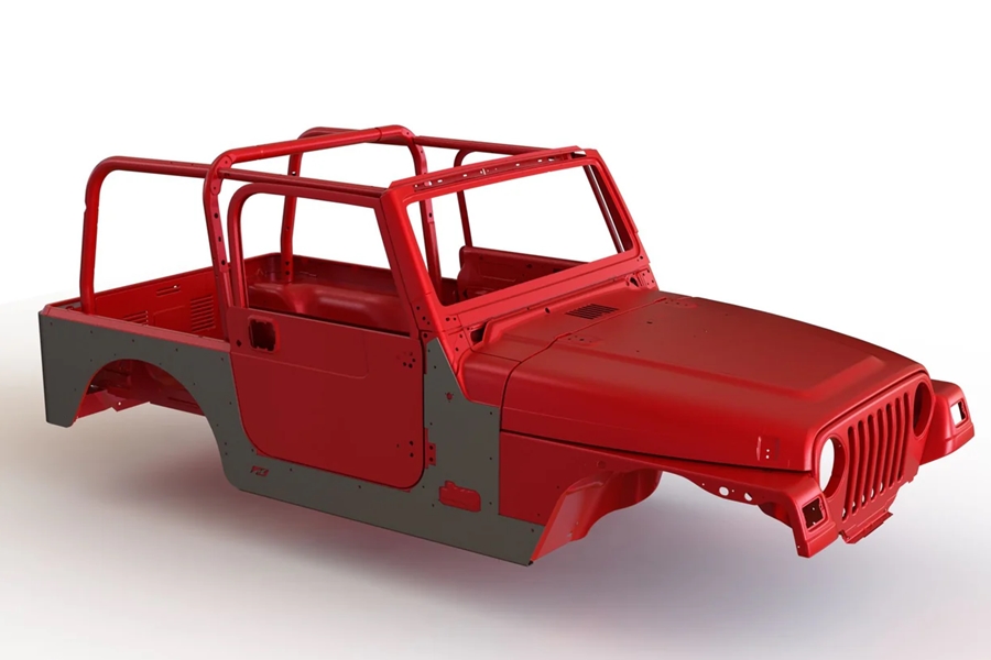 Motobilt Body Tub Armor - Bare - LJ/TJ