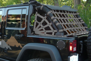 Dirty Dog 4x4 Spider Netting Rear Grey - JK 4dr