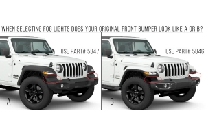 Oracle Lighting High Performance 20W LED Fog Lights, ColotShift, No Controller - JT/JL/JK