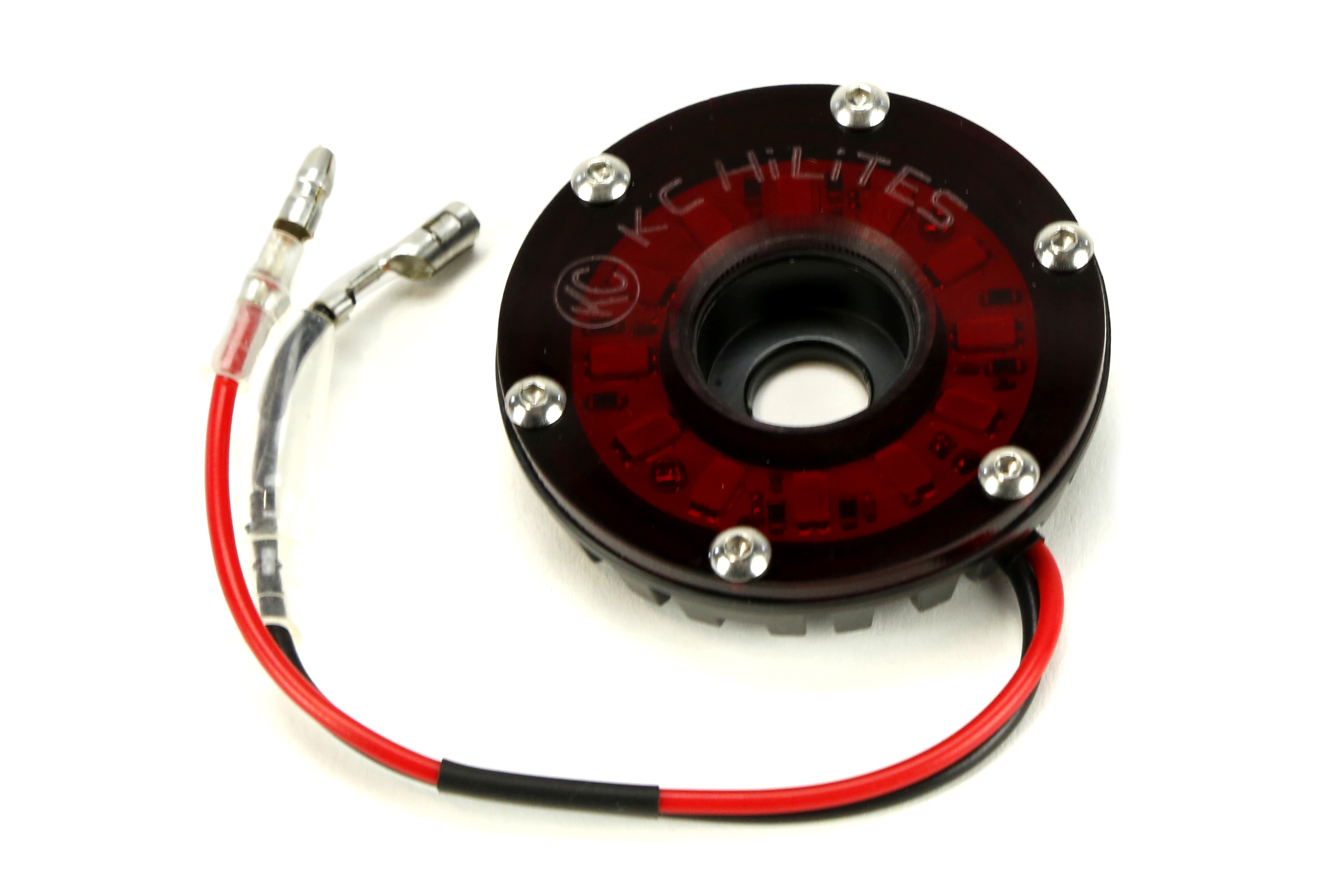KC HILITES 2IN Cyclone LED Accessory Light, Red