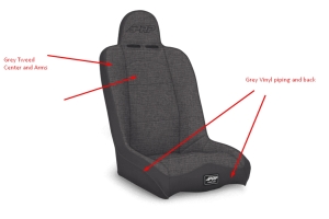 PRP Seats Daily Driver High Back Seat Grey 