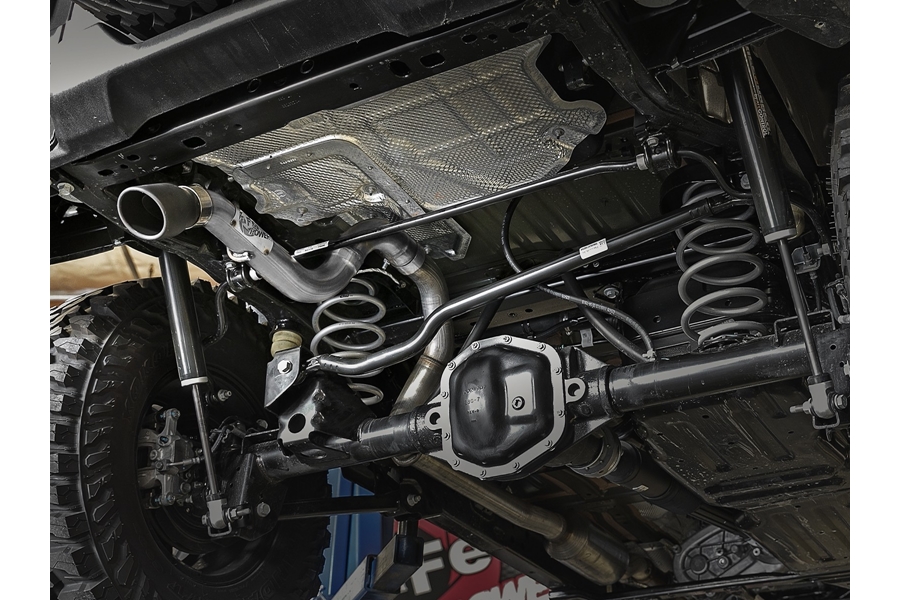 aFe POWER MACH Force-Xp Axle-Back Hi-Tuck Exhaust System w/ Black Tip - JL 2.0L/3.6L