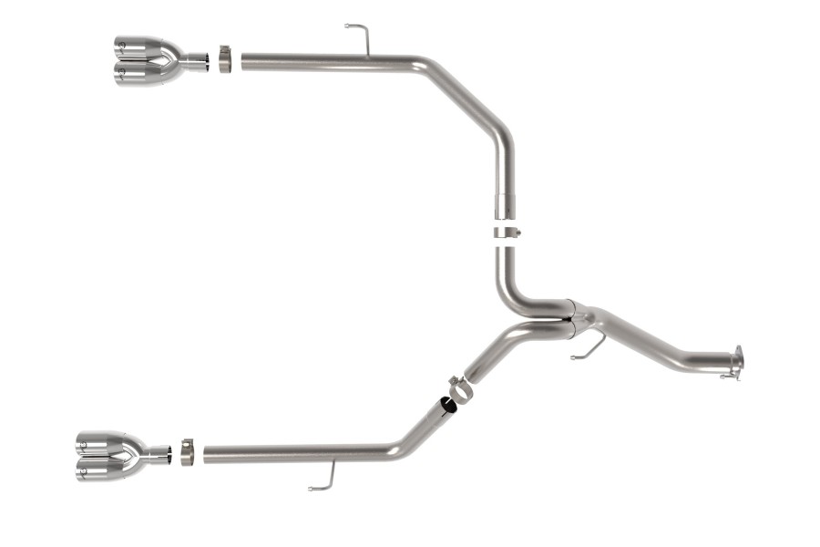 aFe Power Vulcan Series 3in to 2.5in DPF-Back Exhaust System - Polished - JT Diesel