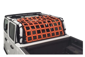 Dirty Dog 4x4 Rear Seat Netting, Orange - JT